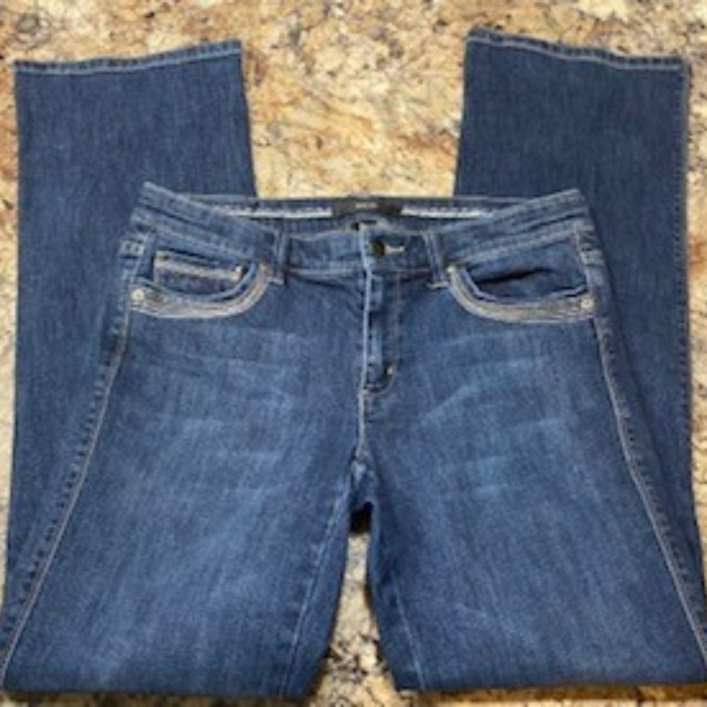 White House Black Market Jeans Bootcut Noir